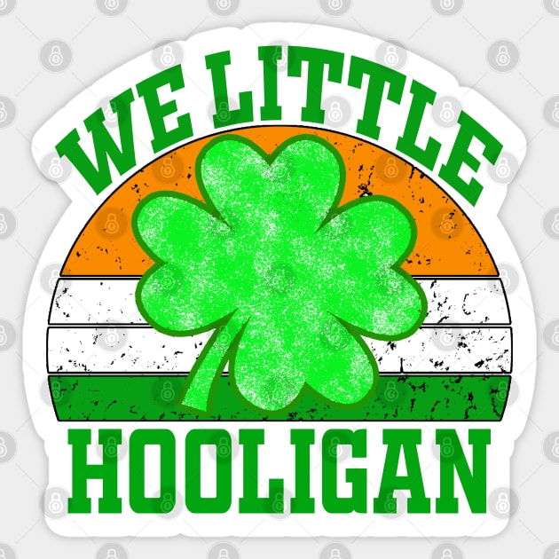 Wee Little Hooligan Funny St. patricks Day Sticker by raeex